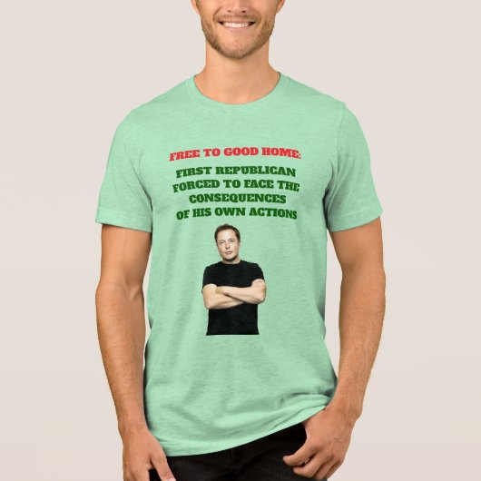 Gratis naar Goed Huis Tri-Blend Shirt (Voorkant)