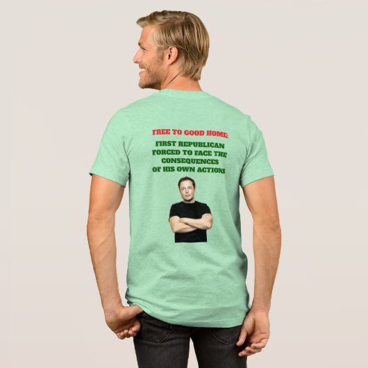 Gratis naar Goed Huis Tri-Blend Shirt (Voorkant)