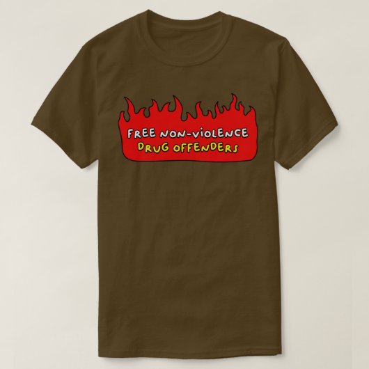 Gratis non-gewelddadige drugsovertreders ACAB T-shirt (Design voorkant)