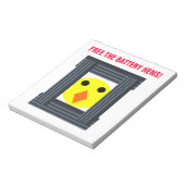 Gratis notebookset met batterijhennen notitieblok (Linkerzijde)