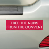 Gratis Nuns Bumpersticker (Op auto)