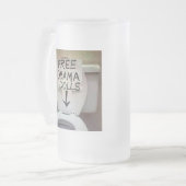 GRATIS OBAMA POPPEN MATGLAS BIERPUL (Voorkant links)