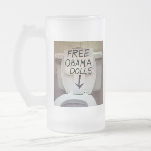 GRATIS OBAMA POPPEN MATGLAS BIERPUL (Links)