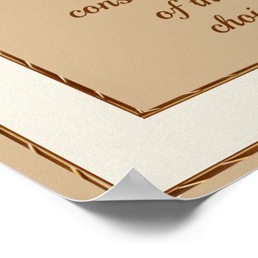 Gratis om het Citaat van de Gevolgen van Karma te  Poster (Hoek)