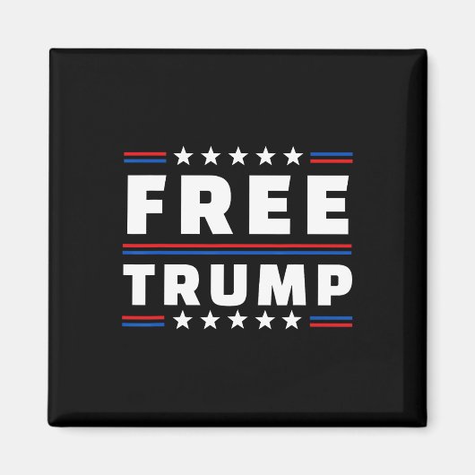 Gratis ondersteuning voor Donald Trump Republica Magneet (Voorkant)