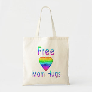 Gratis ondersteuning voor Mam Hugs LGBTQ Tote Bag