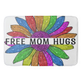 Gratis ondersteuning voor mama Hugs LGBTQIA+ Pride Badmat (Voorkant)