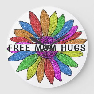 Gratis ondersteuning voor mama Hugs LGBTQIA+ Pride Grote Klok