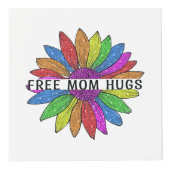 Gratis ondersteuning voor mama Hugs LGBTQIA+ Pride Kubus (Voorkant)