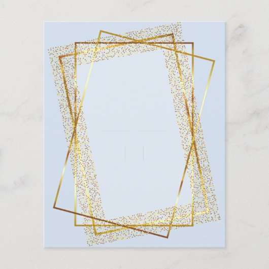 GRATIS ONTWERPBUDGET Gold Glitter GeometricTemplat Flyer (Voorkant)