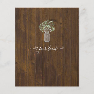 GRATIS ONTWERPBUDGET Gypsophila Sjabloon Flyer