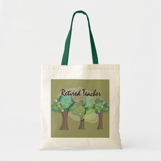 Gratis ontwerpcadeaus voor docenten Artsy Trees Tote Bag (Voorkant)