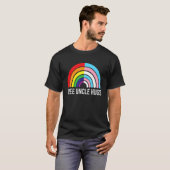 Gratis oom knuffels regenboog transgender vlag lgb t-shirt (Voorkant volledig)