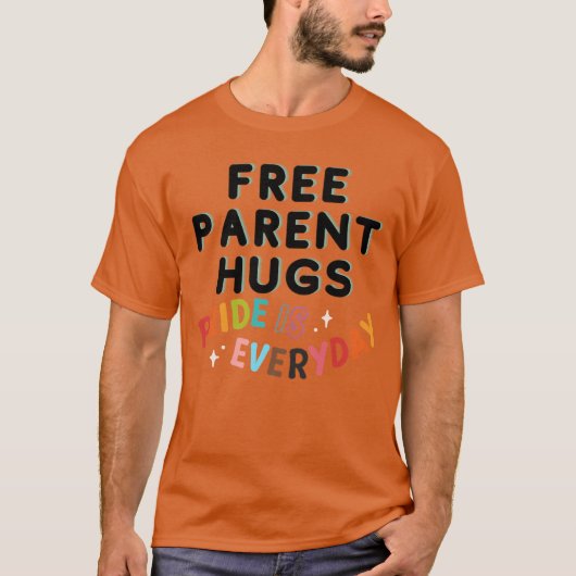 Gratis ouderknuffels meisje t-shirt (Voorkant)