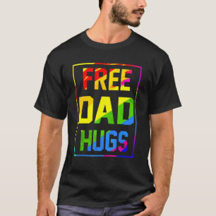 Gratis Pa Hugs Rainbow LGBT Flag Pride Tie Dye Pro T-shirt