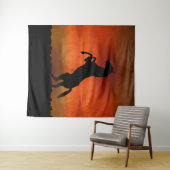 Gratis Paard Bij Zonsondergang Wandkleed (In Situ (horizontaal))