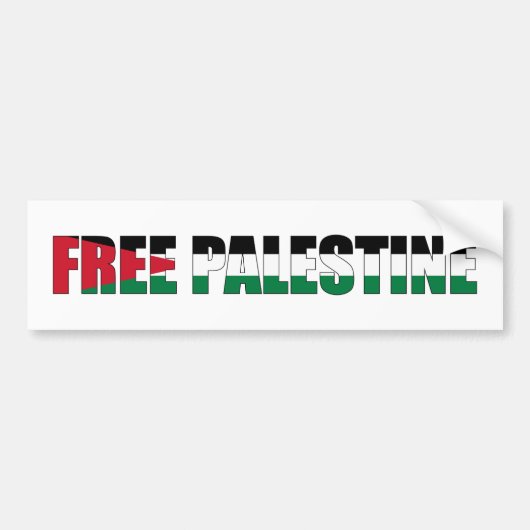Gratis Palestijnse bumpersticker (Voorkant)