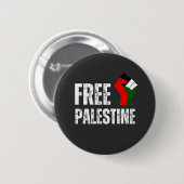 GRATIS PALESTIJNSE handvuist palestijnse vlag Ronde Button 5,7 Cm (Voorkant /achterkant)