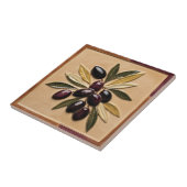 GRATIS PALESTIJNSE olijven takken mozaïek keramisc Tegeltje (Zijkant)