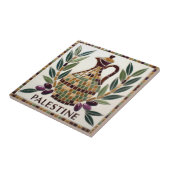 GRATIS PALESTIJNSE olijven takken mozaïek keramisc Tegeltje (Zijkant)