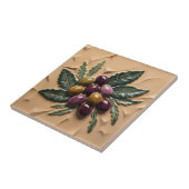 GRATIS PALESTIJNSE olijven takken mozaïek keramisc Tegeltje (Zijkant)