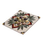 GRATIS PALESTIJNSE olijven takken mozaïek keramisc Tegeltje (Zijkant)