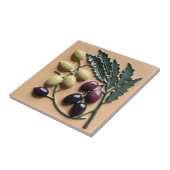 GRATIS PALESTIJNSE olijven takken mozaïek keramisc Tegeltje (Zijkant)