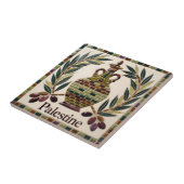 GRATIS PALESTIJNSE olijven takken mozaïek keramisc Tegeltje (Zijkant)