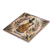 GRATIS PALESTIJNSE olijven takken mozaïek keramisc Tegeltje (Zijkant)