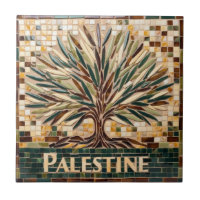 GRATIS PALESTIJNSE olijven takken mozaïek keramisc