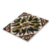 GRATIS PALESTIJNSE olijven takken mozaïek keramisc Tegeltje (Zijkant)