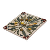 GRATIS PALESTIJNSE olijven takken mozaïek keramisc Tegeltje (Zijkant)