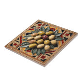 GRATIS PALESTIJNSE olijven takken mozaïek keramisc Tegeltje (Zijkant)