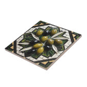 GRATIS PALESTIJNSE olijven takken mozaïek keramisc Tegeltje (Zijkant)