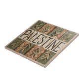 GRATIS PALESTIJNSE olijven takken mozaïek keramisc Tegeltje (Zijkant)