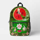 Gratis Palestina Inspiratie Watermeloen Jasmine Ho Bedrukte Rugzak (Voorkant)
