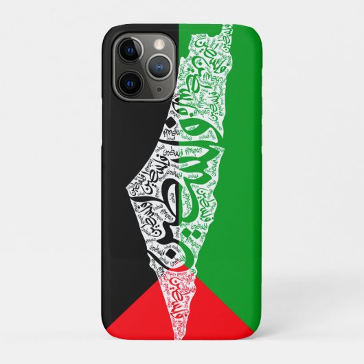 Gratis Palestina kaart en vlag فلسطين Case-Mate iPhone Case (Achterkant)
