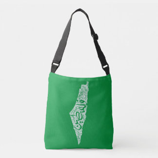 Gratis Palestina kaart en vlag فلسطين Crossbody Tas