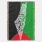 Gratis Palestina kaart en vlag فلسطين Deken (Voorkant Verticaal)