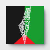 Gratis Palestina kaart en vlag فلسطين Fotoplaat (Voorkant)