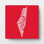 Gratis Palestina kaart en vlag فلسطين Fotoplaat (Voorkant)