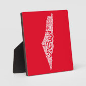 Gratis Palestina kaart en vlag فلسطين Fotoplaat (Voorkant)