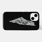 Gratis Palestina kaart en vlag فلسطين iPhone Hoesje (Achterkant horizontaal)