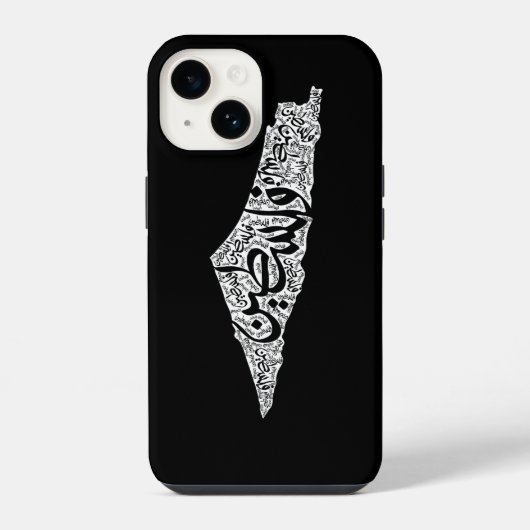 Gratis Palestina kaart en vlag فلسطين iPhone Hoesje (Achterkant)