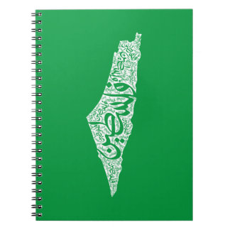 Gratis Palestina kaart en vlag فلسطين Notitieboek