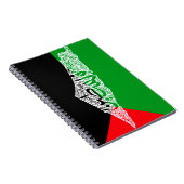 Gratis Palestina kaart en vlag فلسطين Notitieboek (Rechterzijde)
