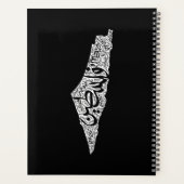 Gratis Palestina kaart en vlag فلسطين Planner (Achterkant)