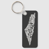 Gratis Palestina kaart en vlag فلسطين Sleutelhanger (Voorkant)