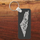 Gratis Palestina kaart en vlag فلسطين Sleutelhanger (Voorkant)