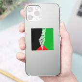 Gratis Palestina kaart en vlag فلسطين Sticker (Telefoon)